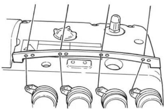 JUKI MO6700DA - 糸の通し方 Threading the machine / Einfädeln der maschine / Enfilage de la machine / Modo de enhebrar la maquina / Diagramma di infilatura / 穿线方法 / Makineye iplik takılması - 4