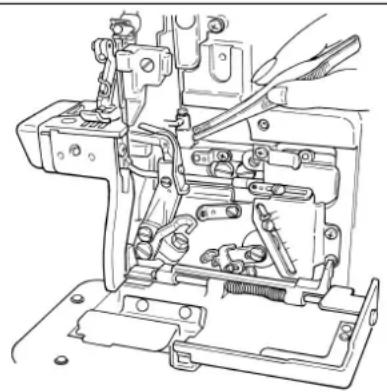 JUKI MO6900C - Reinigen des maschinenkopfes / Nettoyage de la tete de la machine / Modo de limpiar el cabezal de la maquina / - 2