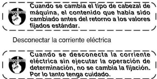 JUKI LB6 - Modo decaejar a la modalidad de fijacion de funcion - 5