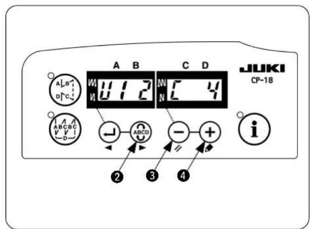 JUKI LB6 - Changeover to the function setting mode [Changeover to the service mode] - 8