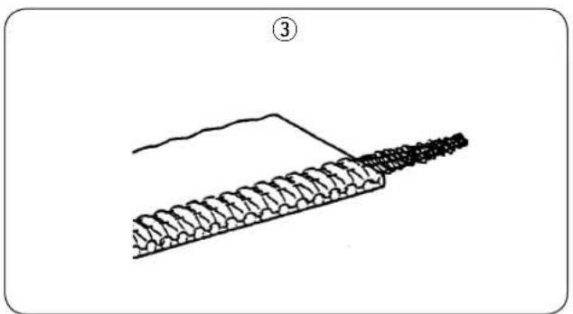 JUKI LB6 - (1)iplik kistirma baski yayi basincinin ayarlanmasi - 4