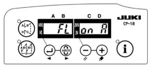 JUKI LB6 - 自動押え上け機能の設定 - 2