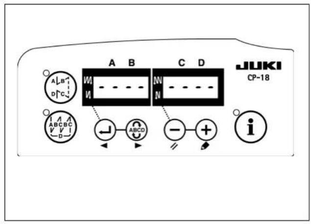 JUKI LB6 - (2)通常模式时的变更方法 - 1