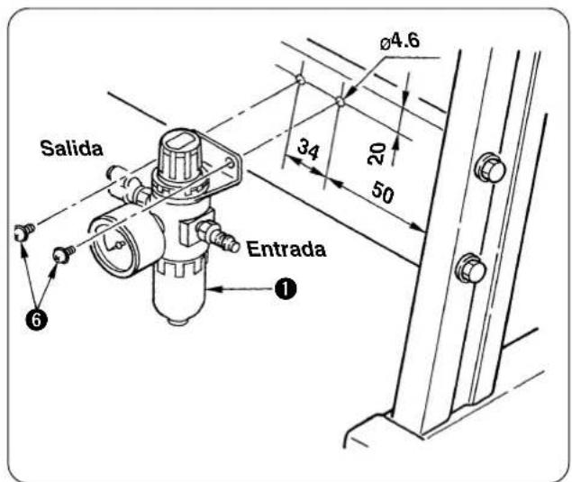 JUKI LB6 - Modelo de instalar el regulador de aire - 3