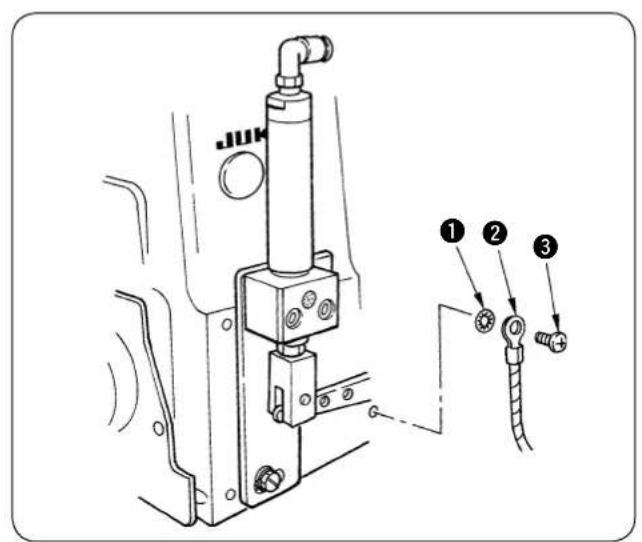 JUKI LB6 - Makine kafasini kasa destek tablasina oturtun ve kayisi yerine yerleşirin. - 1