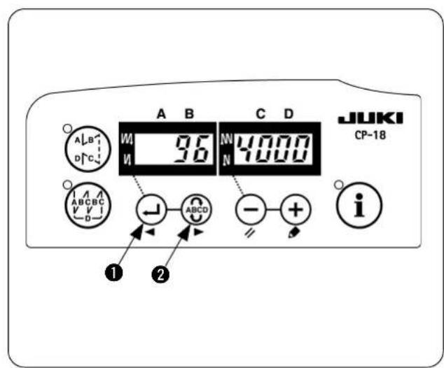 JUKI LB6 - Selecting the machine head type - 8