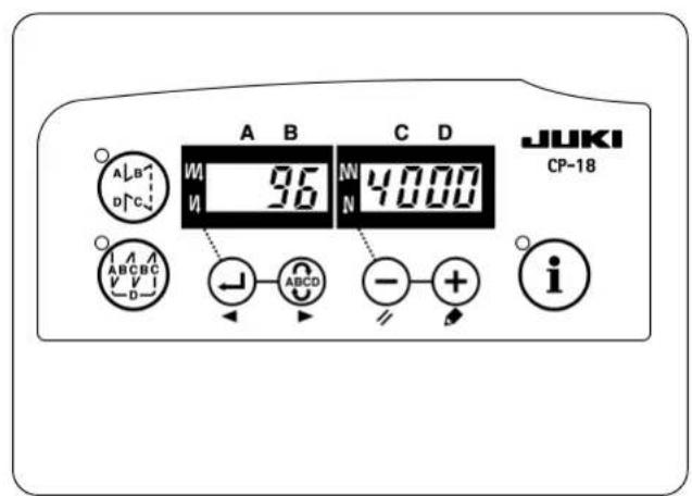 JUKI LB6 - Changeover to the function setting mode [Changeover to the service mode] - 1