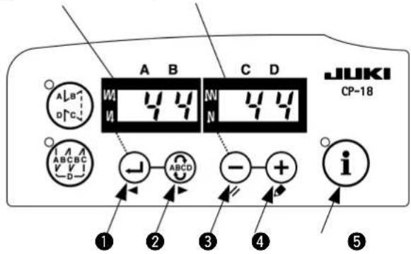 JUKI LB6 - Procedure di selezione del tipo di testa della macchina - 3