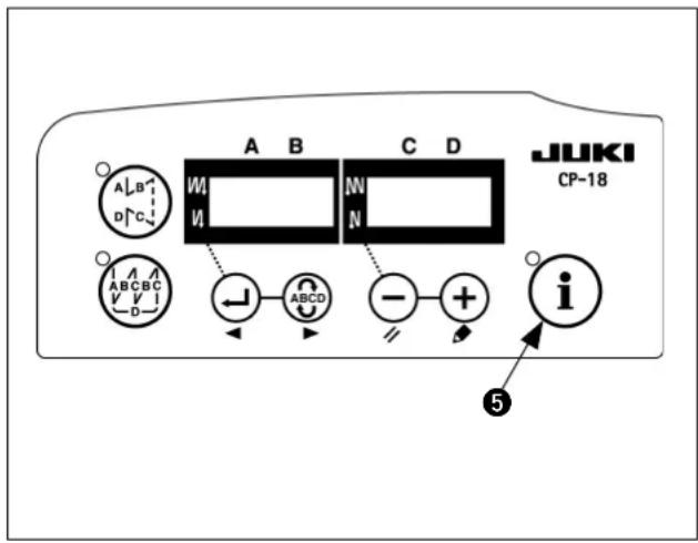 JUKI LB6 - Procedimiento de cambio bajo la modalidad de usuario. - 1