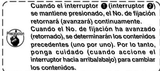 JUKI LB6 - Procedimiento de cambio bajo la modalidad de usuario. - 4