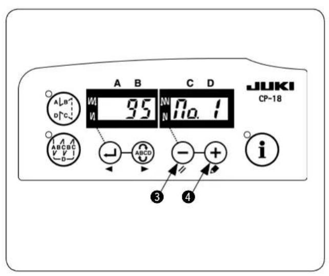 JUKI LB6 - 转换为功能设定模式的方法 - 3