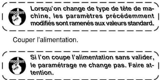 JUKI LB6 - Comment passer en mode de paramétrage des fonctions - 5