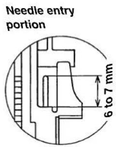JUKI LB6 - Adjusting the intermediate latch - 3