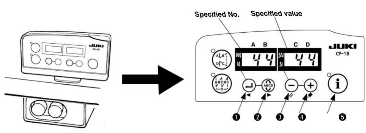 JUKI LB6 - Selecting the machine head type - 1
