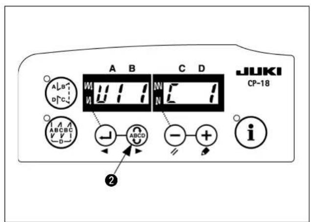 JUKI LB6 - Procedure di cambiamento nelle modalità operativi normale - 2