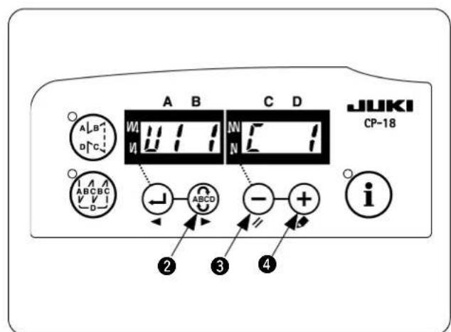 JUKI LB6 - Changeover to the function setting mode [Changeover to the service mode] - 7