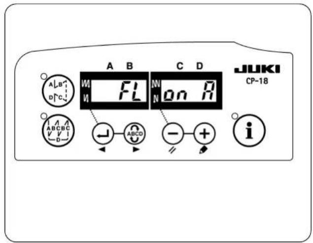 JUKI LB6 - Setting of the auto-lifter function - 2
