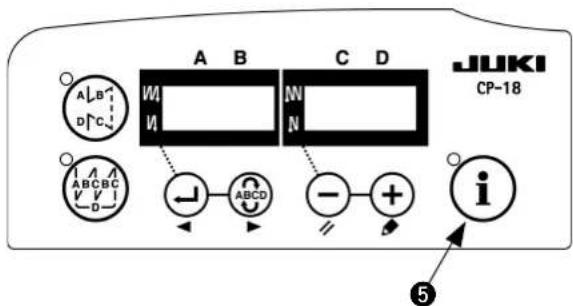 JUKI LB6 - Procedure di selezione del tipo di testa della macchina - 5