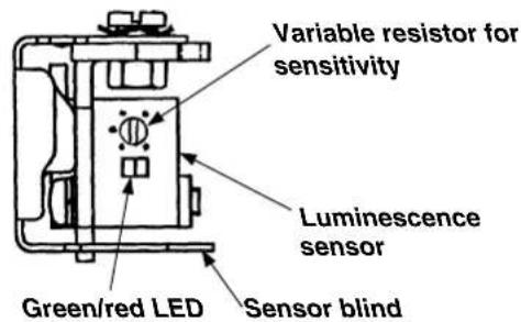 JUKI LB6 - Adjusting the sensitivity of the luminescence sensor - 2