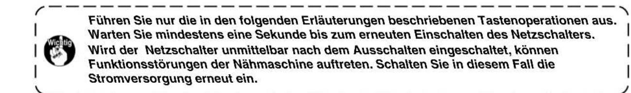 JUKI LB6 - Auswahlen des Maschinenkopftypes - 2
