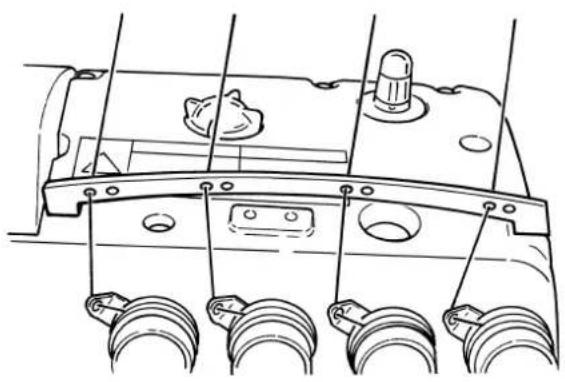 JUKI MO6900G - 糸の通し方 / Threading the machine / Einfädeln der maschine / Enfilage de la machine / Modo de enhebrar la maquina / Diagramma di infilatura / 穿線方法 - 4