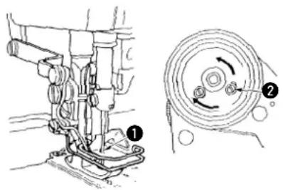JUKI DLM5200N - Lower stop position - 1