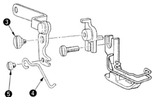 JUKI DLM5200N - How to connect the wiper with the presser foot - 1