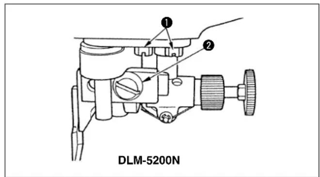 JUKI DLM5200N - Changing the cutting width (DLM-5200N) - 2