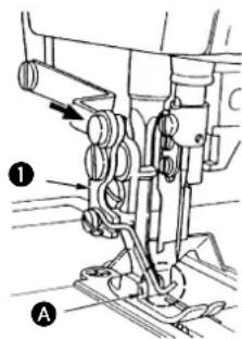 JUKI DLM5200N - Positioning the wiper - 1