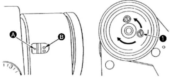 JUKI DLM5200N - Stop position after thread trimming - 1