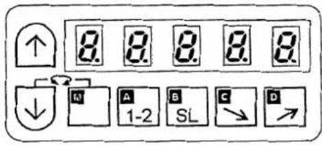 8. 8. 8. 8. ↑ ↓ A 1-2 B SL C D