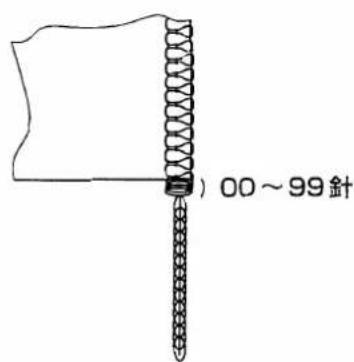 ) 00~99針