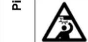 JUKI MO6900J - Explication des pictogrammes et étiquettes d'avertissement - 9