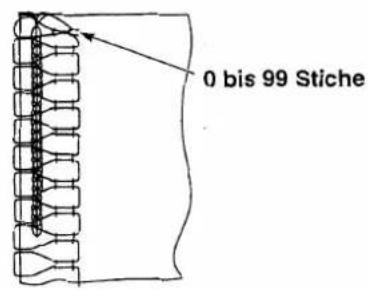 0 bis 99 Stiche