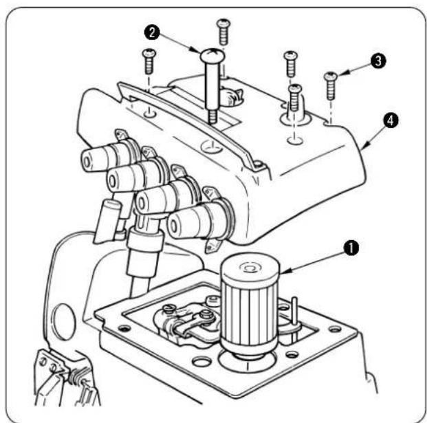 JUKI MO6900R - マシング頭部の掃除 / Cleaning the machine head / Reinigen des maschinenkopfes / Nettoyage de la tete de la machine / Modo de limpiar el cabezal de la maquina / Pulizia della testa della macchina / 縫絹機頭的清掃 - 3
