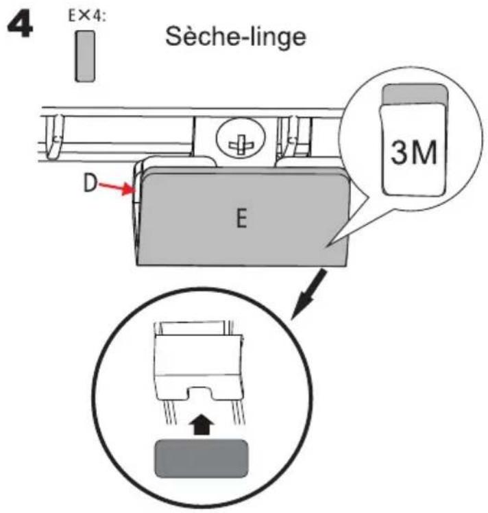 MIDEA MLE27N5AWWC - Instructions d'installation du kit d'empilage - 3