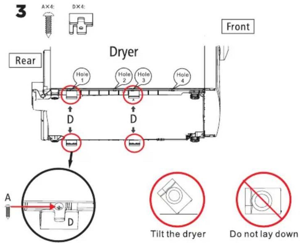 MIDEA MLE27N5AWWC - Stacking Kit Installation Instruction - 10