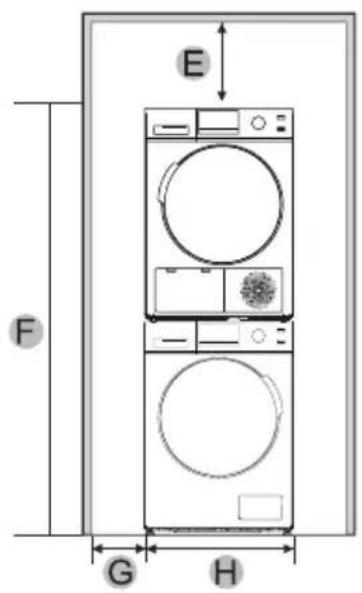 MIDEA MLE27N5AWWC - Installation sous un comptoir - 4