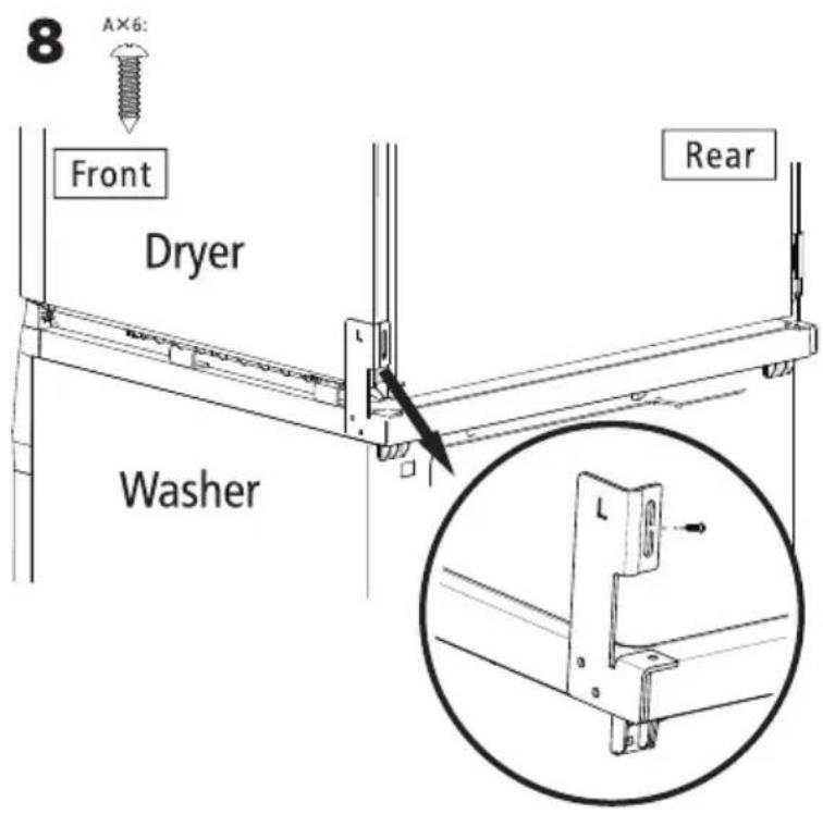 MIDEA MLE27N5AWWC - Stacking Kit Installation Instruction - 15