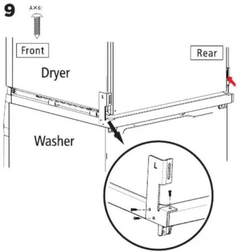 MIDEA MLE27N5AWWC - Stacking Kit Installation Instruction - 16