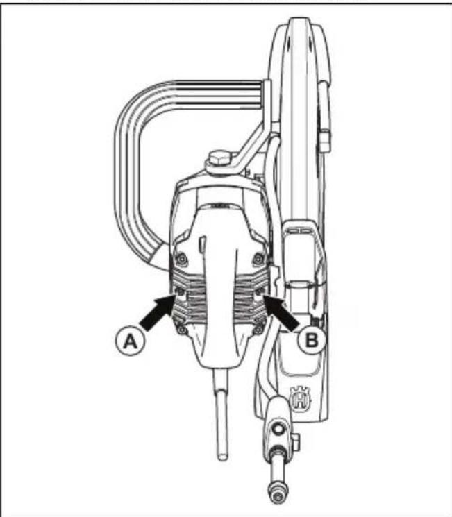 HUSQVARNA K 4000 - Austausch der Kohlebürsten - 1