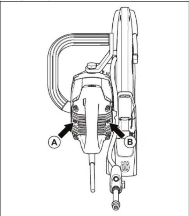 HUSQVARNA K 4000 - Remplacement des balais de carbone - 1