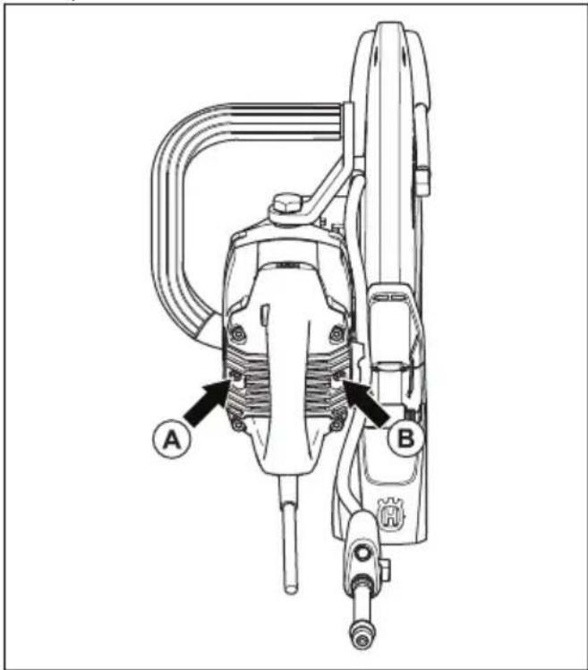 HUSQVARNA K 4000 - To replace the carbon brushes - 1