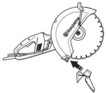 HUSQVARNA K 4000 - To adjust the splash guard - 1