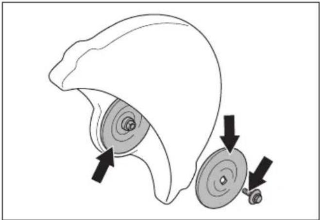 HUSQVARNA K 4000 - To examine the spindle shaft and flange washers - 4