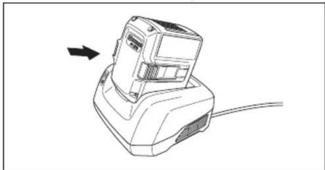 HUSQVARNA 325iB - Pour charger la batterie - 1