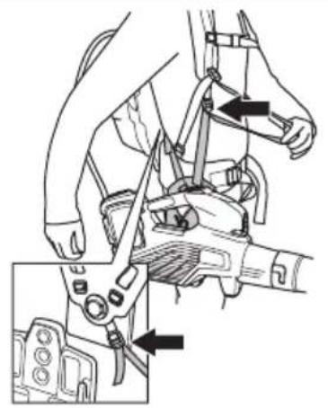 HUSQVARNA 325iB - Regolazione del cinghiaggio - 1