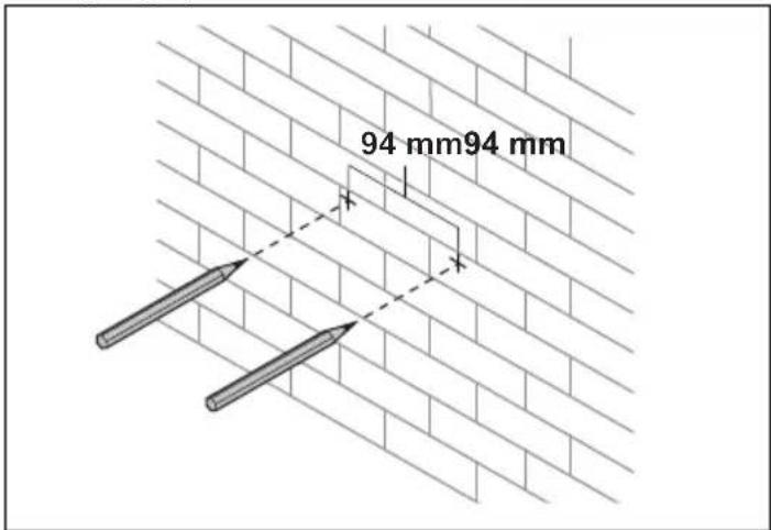 HUSQVARNA 40C80 - Märgistage puuravade asendid. - 1