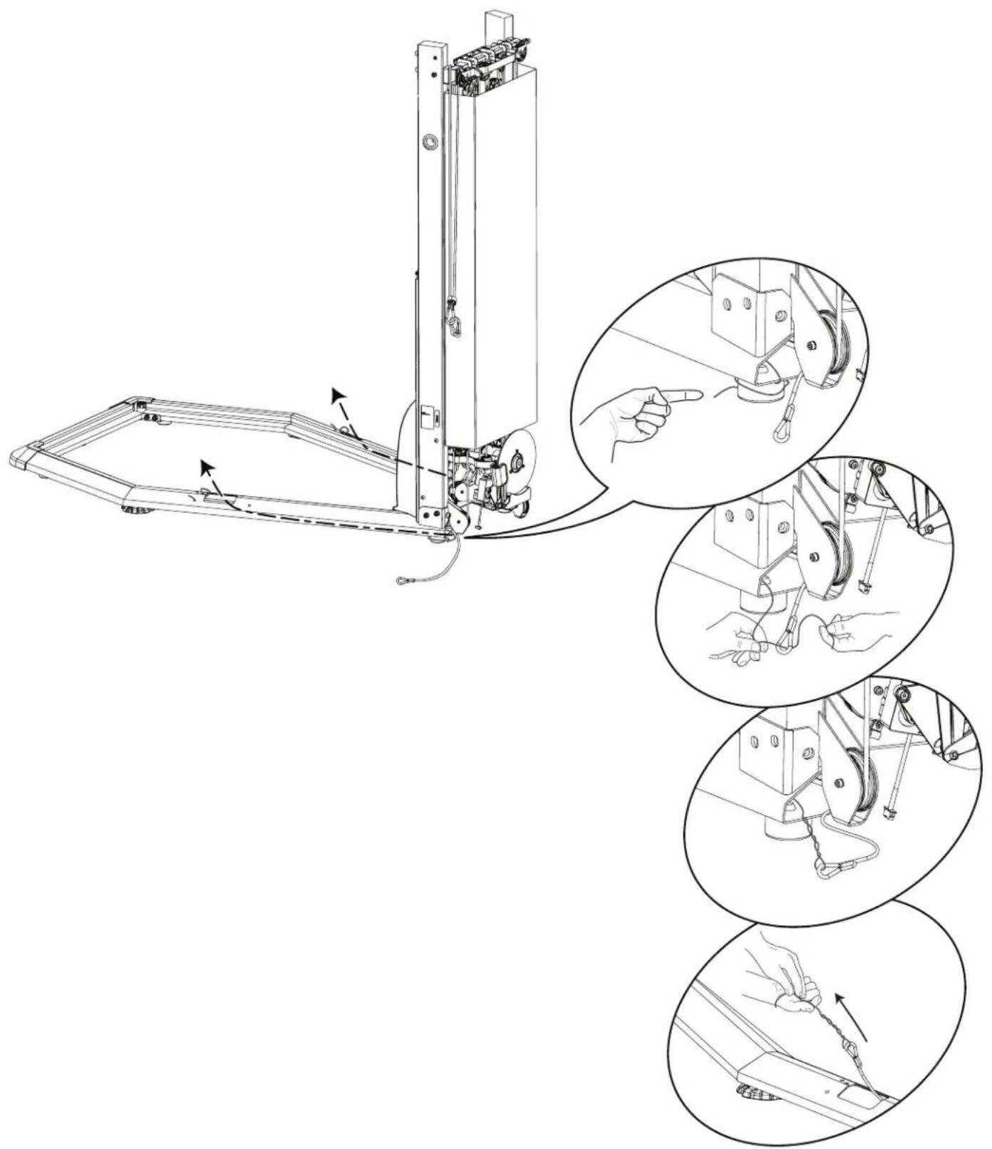 BOWFLEX SelectTech 560 - 将前平台车架装置连接到平台车架 - 2