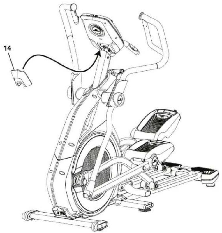BOWFLEX BXE326 - Passez les câbles par la poignée statique et arrimez-les à la console - 4